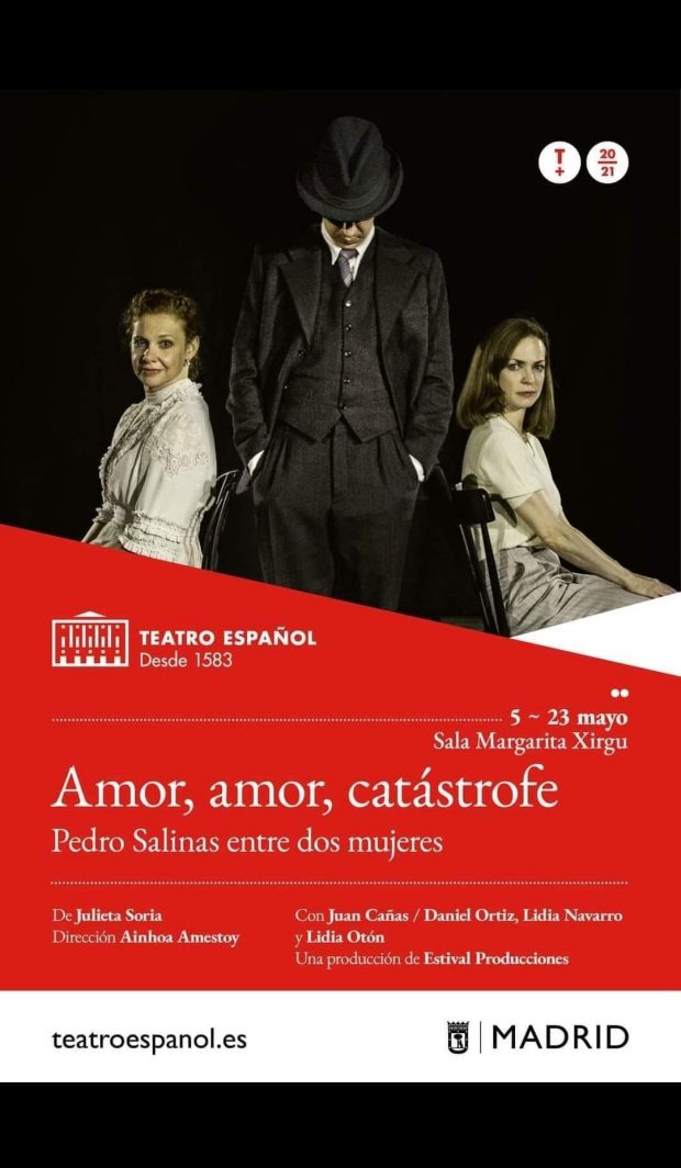 Daniel Ortiz interpreta a Pedro Salinas en "Amor, amor, catástrofe" en el Teatro Español de Madrid